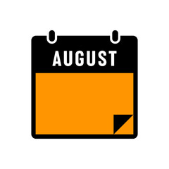 calendar illustration in trendy flat style