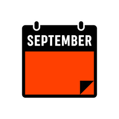 calendar illustration in trendy flat style