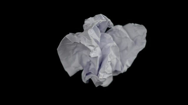 Crumpled paper animation for copy space and lower third