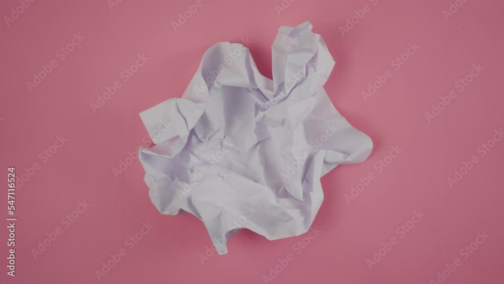 Poster Crumpled paper animation for copy space and lower third