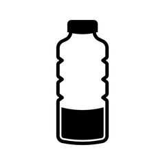 water bottle icon in trendy flat design
