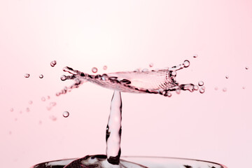 Water Drop Splash with Ripples on water surface