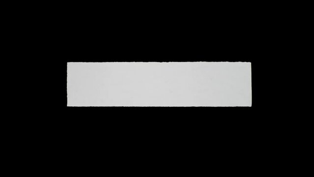 Ripped paper animation for video effect overlay