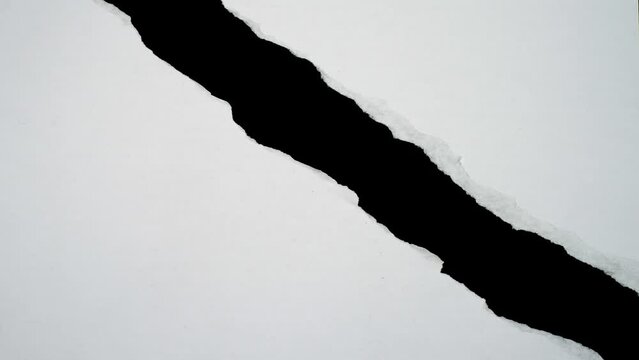 Ripped paper animation for video effect overlay