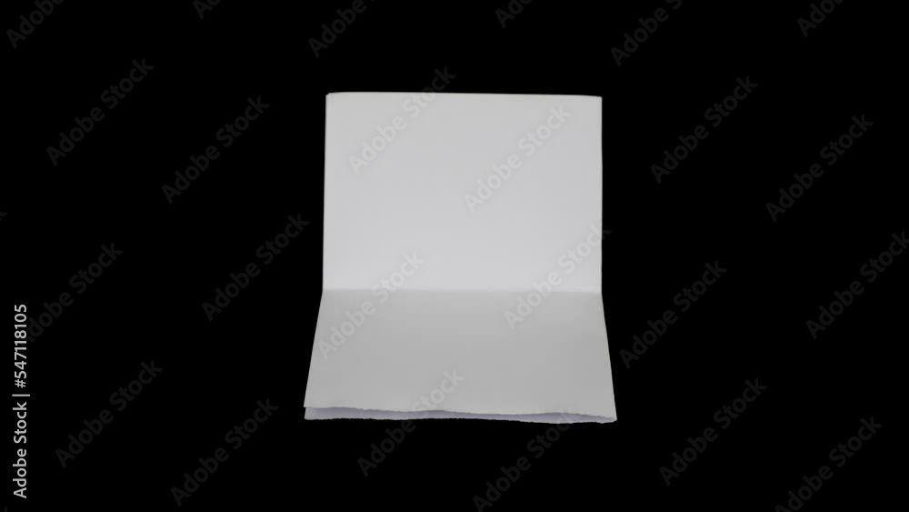 Poster Folded paper animation for transition and lower third