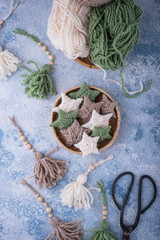 Christmas and New Year boho style decoration