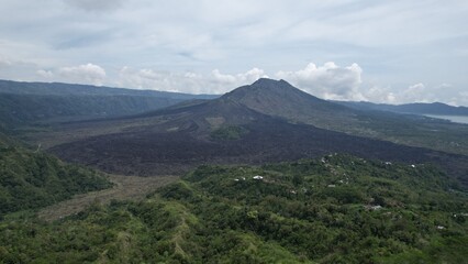Fototapeta na wymiar Bali, Indonesia - November 12, 2022: The Mount Batur Volcano