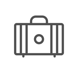 Airport icon outline and linear symbol.	
