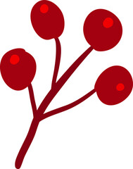 Berry leaf branch