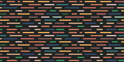 Long colored horizontal stripes. Seamless vector from ordinary ribbons. For print and stylish decor, seamless patterns and textures.