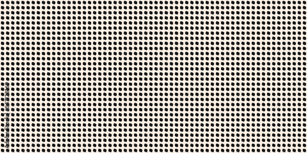 Poster small tiles made of identical black elements. for print and stylish decor, seamless patterns and tex