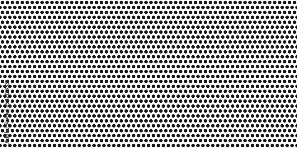 Leinwandbilder Isolated black dots on a colorless background. For print and stylish decor, seamless pattern and textures.