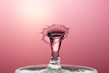 Water Drop Splash with Ripples on water surface