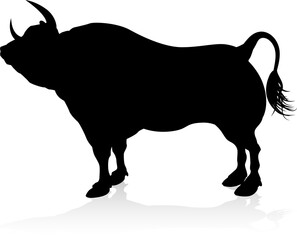 Silhouette Bull