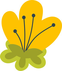 flowers happy Easter vector illustration