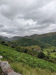 Obraz premium landscape with mountains and clouds