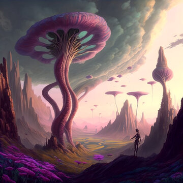 landscape Morrowind  digital art ai-generated