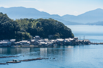 伊根　舟屋の風景