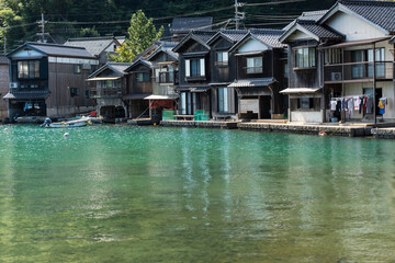 伊根　舟屋の風景