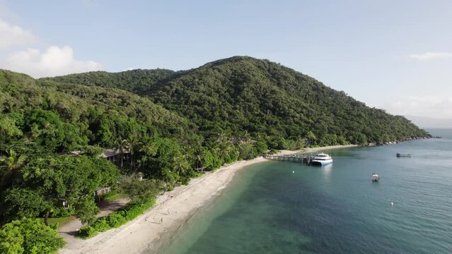 Drone View of Fitzroy Island, Queensland
