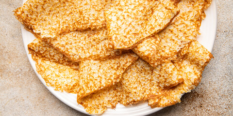 thin pancake crepe sweet delicious snack healthy meal food snack on the table copy space food background