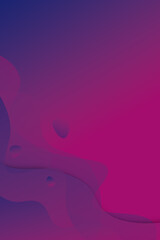 trendy purple and magenta gradient background with waves and free space for text