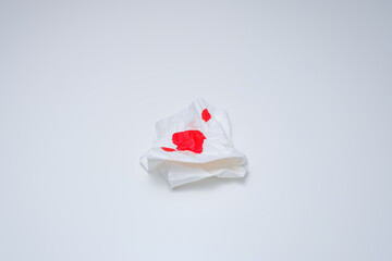 napkin in the blood