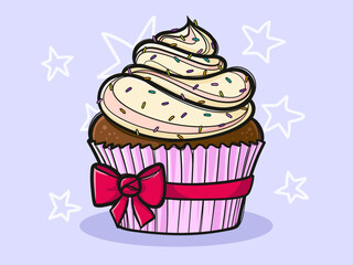 Comic Cupcake	