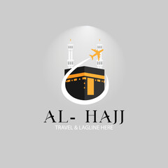 Kaaba logo icon, suitable for travel service companies to mecca.