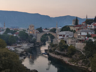 Fototapeta na wymiar Bosnia bike tour, Mostar