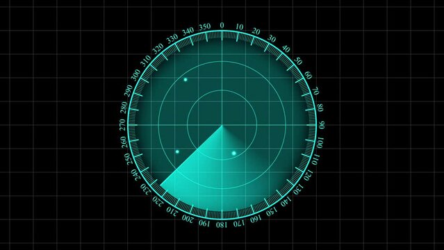 Radar, Air Defense System. 3D animation. Quick Time, codec: H264,16-bit color, highest quality. Smooth gradation of color, without banding effect. 