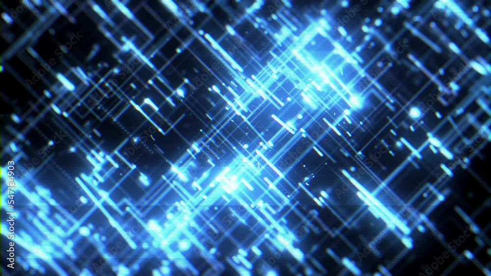 Poster abstract digital data technology background/ 4k animation of an abstract high technology wallpaper b
