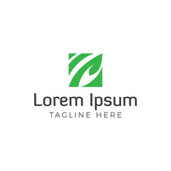 Nature leaf logo design template