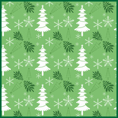 seamless Christmas pattern, Snowflake design, holiday pattern