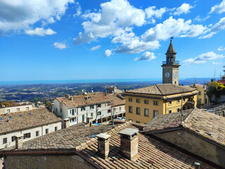 Italy bike trip, San Marino, view