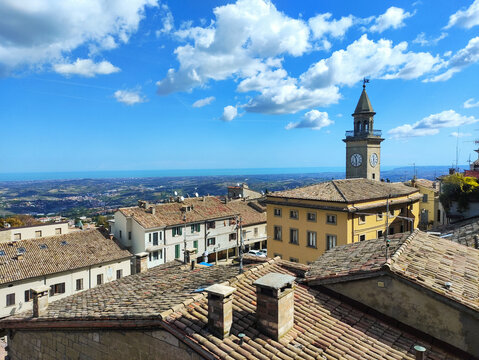 Italy bike trip, San Marino, view