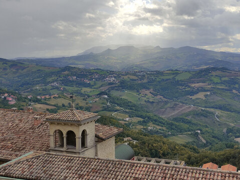 Italy bike trip, San Marino, view