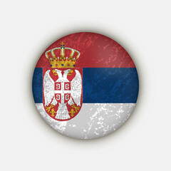 Obraz premium Country Serbia. Serbia flag. Vector illustration.
