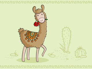 Lama Cartoon © reisdesign.eu