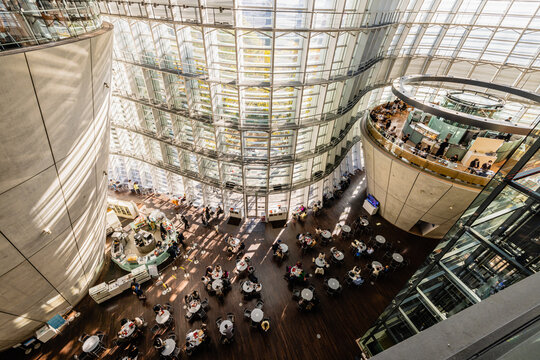TOKYO, JAPAN - November 6, 2022 : The National Art Center, Tokyo was founded in 2007 with the mission of contributing to the creation of a new culture that advances mutual understanding.