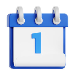 calendar 3d render illustration