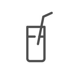 Drink related icon outline and linear symbol.	
