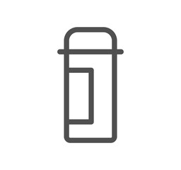 Drink related icon outline and linear symbol.	
