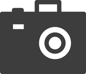 Camera black shadow icon, Travel icon set.