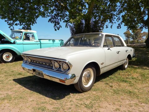 Old Gray 1963 Rambler Classic 550 De Luxe Four Door Sedan. Autoclasica 2022 Classic Car Show