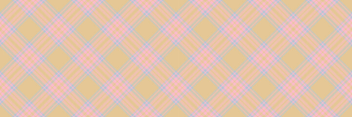 Plaid pattern horizontal background. Classic fabric design. Vector textile swath.