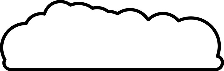 Cloud element in PNG type. Flat illustration style. Minimal object.