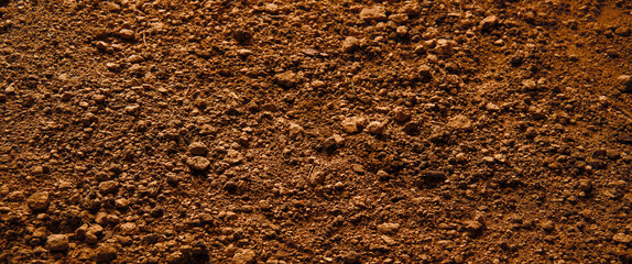 Natural background. Light soil close up