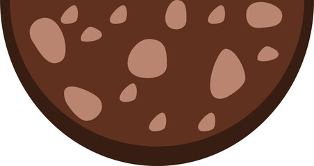 Sausage slice isolated jpeg and png file format