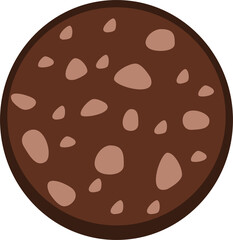 Sausage slice isolated jpeg and png file format